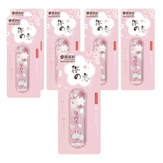 驛森町 修正帶 透明膠帶, 粉櫻花兔, 6個