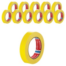 DADA 彩色紙膠帶 黃色 20 mm x 20 m, 12個