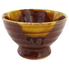 古瀨戶高台煎茶碗 - 日本製 寬10cm 高7.5cm 容量180mL 陶瓷材質, 1個