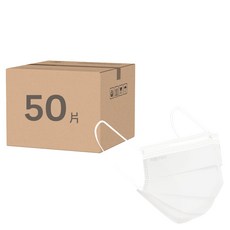 MOTEX 摩戴舒 平面成人醫用口罩 未滅菌口罩 外耳掛, 50片, 1盒, 白色
