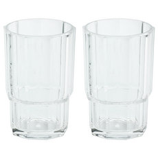 DAY&DAY 日日家居 壓克力牙刷杯, 透明色, 2個