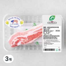 미트엔조이 미국산 삼겹살 보쌈 에어프라이어용 (냉장), 500g, 3개