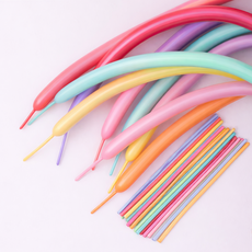 윰스 막대풍선 260S 요술풍선, 파스텔혼합, 100개