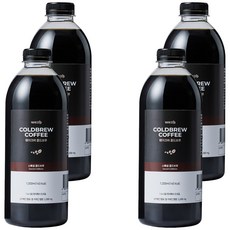웨이크비 스페셜 콜드브루 원액 액상 더치 커피, 4개, 1개입, 1L