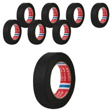 iQIHAN Dada 彩色紙膠帶 黑色 25 mm x 20 m, 8個