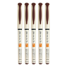 PILOT 百樂 Fudemakase 鋼珠筆 SVFM20EFSP, 深褐色, 5支