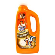 Mr Muscle 威猛先生 浴室強力疏通膠, 快速溶解污垢和毛髮, 15分鐘內有效疏通, 濃縮配方, 960ml, 1瓶