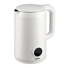 hubic 大容量全不鏽鋼電熱水壺 白色 1.7L, HB-1500W