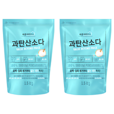 바른세제연구소 과탄산소다 다목적 세정제, 1.5kg, 2개