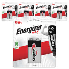 Energizer 勁量 鹼性 Max 9V 電池, 1入, 5個