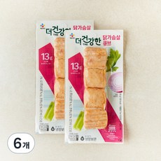 더건강한 닭가슴살 한입큐브, 80g, 1개입, 6개