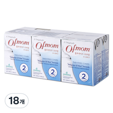 오브맘 액상분유 2단계(6개월~12개월), 200ml, 18개