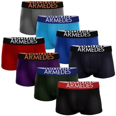 ARMEDES 男款LOGO印花拼色4角內褲組 AR-04 8入