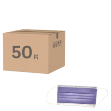 YOHO 佑合 醫用口罩 YST-7WT L17.5 x 9.5cm, 50片, 1盒, 煙燻紫