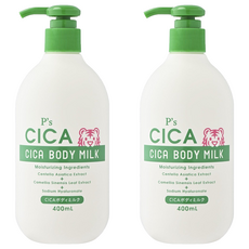 P's CICA積雪草保濕乳液, 400ml, 2罐
