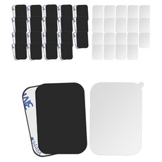 OLIVO 磁吸手機支架用鋼板 0.4mm 方形 10片 + 保護膜 10片, 黑色, 2個