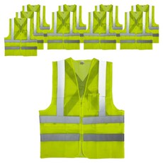 GUARDMAN 高級安全背心, 10個, 黃色