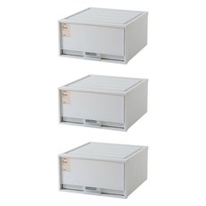 KEYWAY 聯府 KM單抽屜整理箱 附筆插手機座 KM-1001 20L 3個, 1層, 灰色