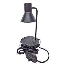 朵納 香氛融蠟薰香燈組 黑色 (含蠟燭 希爾頓酒店+洲際酒店), 15x15x30公分, 鐵/大豆蠟材質