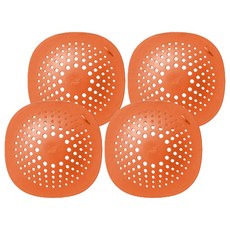 防堵塞過濾蓋 優質TPR材質 藍綠/橘色/白色/灰色, 15 x 15cm