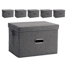 inbloom 布質收納箱 B 中款, 灰色, 6個