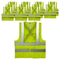 GUARDMAN 高級安全背心, 12個, 黃色