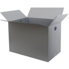 코멧 더 두꺼워져 무거운 배송에 적합한 다용도 고강도 이사박스 5mm, 실버, 1개