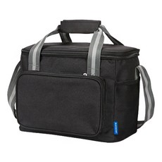 【方便可折疊】Dogo 大號保溫包 野營冰盒保溫包 冰袋, 黑色, 1個