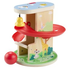 fisher-price 費雪 樹屋滾球木製玩具 HXT92, 1個, 混合色