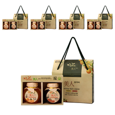 Jeju Story 美人纖維迷你液態茶2種禮品套組, 漢拏峰茶 200g + 五味子茶 200g, 5套