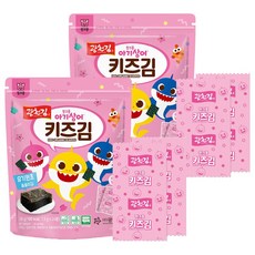 Kwang Cheon Kim 廣川海苔 鯊魚寶寶海苔 24包入, 36g, 2袋