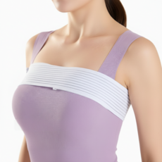 라운듀 스포츠 고정압박 가슴윗밴드, 화이트, 1개