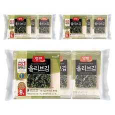 양반 올리브 김, 40.5g, 3개