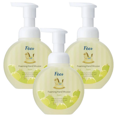 Fees BEBE 柔護潔手慕絲, 蘋果香, 340ml, 3瓶