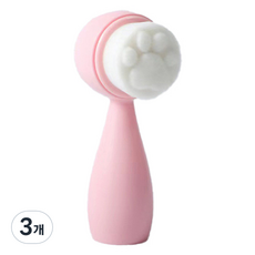 DeepTalk 矽膠細毛洗臉潔面刷 DT0338, 粉紅色, 3個