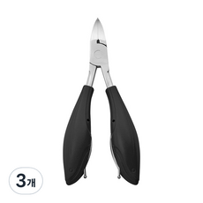 腳趾甲剪 指甲鉗, 黑色, 3個