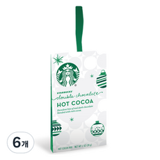 스타벅스 핫코코아 오나먼트 더블초코, 28g, 6개, 1개입
