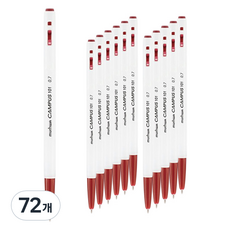 munhwA Campus101 原子筆 0.7mm, 72個, 紅色