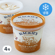 맥키스오브스코트랜드 솔티드카라멜 럭셔리 데어리 아이스크림 (냉동), 1L, 1개입, 4개