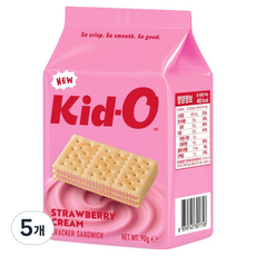 키드오 딸기 크래커 샌드위치, 5개, 90g