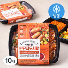 하림e닭 탄단지 도시락 김치볶음밥과 비엔나소시지 (냉동), 210g, 10개
