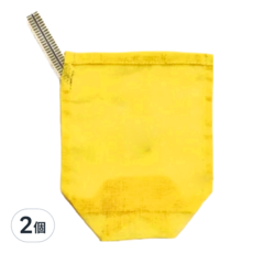 日本製 CAYA 純棉蚊帳布蔬菜袋 芥末黃, S(12x15cm), 1個, 2個