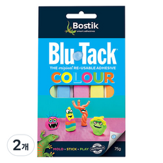 Bostik Blu-Tak 原創彩色黏土膠 75g, 2個