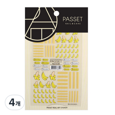 파셋 리얼 아트 네일 스티커, ART209, 4개