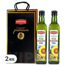 Andalunia 葵花油 500ml x 2入 禮盒組, 2套