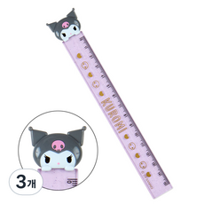 AOI市集 三麗鷗 酷洛米 公仔纖薄尺 15cm, 3個, 混合色