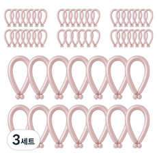 피앤비유니티 요술풍선 50p 세트, 메탈 핑크, 3세트