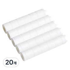 BaekJiSaengHwal 流量調節單手蓮蓬頭專用替換濾芯, 無香, 20個