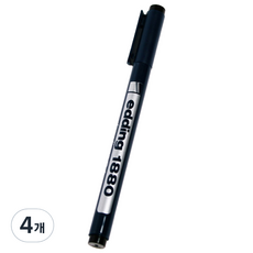 Edding e-1880 0.3mm黑色畫線筆製圖用筆1, 4個