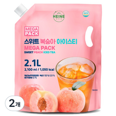 Heine 大包裝香甜水蜜桃冰茶, 2個, 2.1L